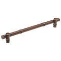 Belwith-keeler B056659-dac Junzi Pull 220mm Center To Dark Antique Copper 