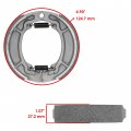 Caltric Rear Brake Shoes Compatible With Yamaha Badger 80 Yfm80 Yfm-80 Yfm80g Yfm-80g 1992-1996 New