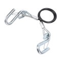 Trailer Safety Towing Cable Hook 3500lbs Load Bearing Maximum Extension Spring Rope Rv With Two S Hooks 