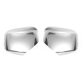 Pair Car Rear View Driver Passenger Side Mirror Cover Cap Overlay Chrome Plated For Mitsubishi Triton L200 2005-2014 Guard 
