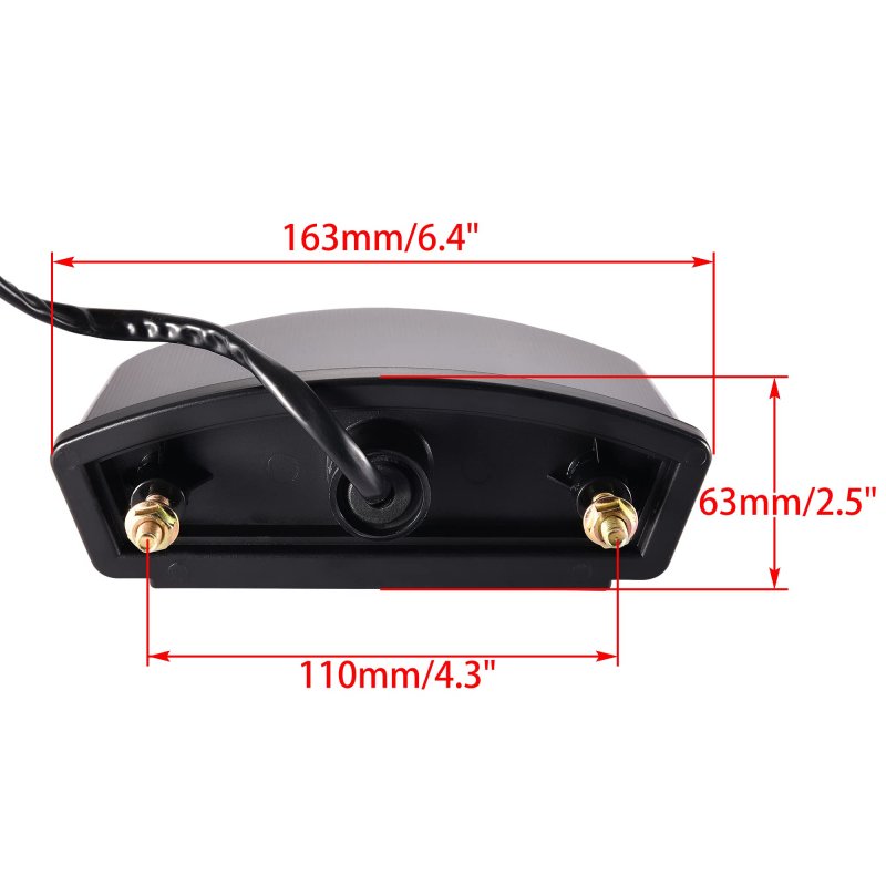 3 Wire Rear Brake Led Tail Light Replacement For 50cc 70cc 90cc 110cc 125cc 150cc Motorcycle Scooter Dirt Pit Bike Off-road Atv