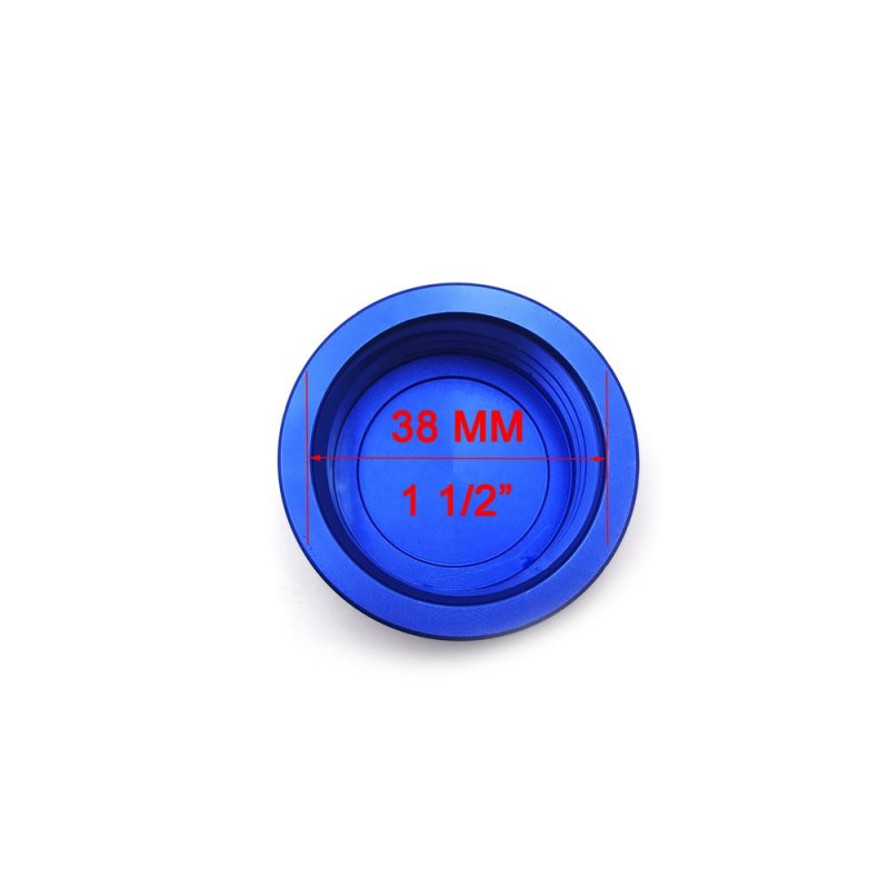 Httmt 249008-cap- 38mm Clutch Brake Reservoir Cap Front Rear For Suzuk Gsxr 600 750 1000 Sv Tl Blue