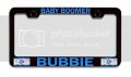 Baby Boomer Bubbie Jewish Israel Black Metal License Plate Frame Tag Holder X35 