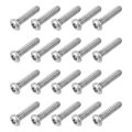 20pcs 6-32 X 5 8 Torx Security Machine Screws 304 Stainless Steel Button Head Bolt Tamper Resistant For Anti-theft Proof Silver 