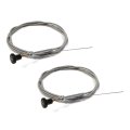 The Rop Shop Pack Of 2 Universal Choke Push-pull Control Cable For Rotary 237 Mower Tractor 