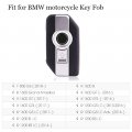 Ontto Leather Motorcycle Key Case Keycover Full Protection Compatible With Bmw F750gs K1600b R1200gs Lc Black