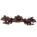Vicenza Designs K1200 Carlotta Hibiscus Pull 3-inch Antique Copper 
