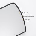 Car Rearview Left Driver Side Mirror Glass Replacement W Backing Plate Heated White For Kia Soul 2009-2013