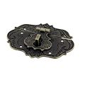 Uxcell Zinc Alloy Vintage Style Suitcase Jewelry Hasp Box Latch Lock Bronze Tone