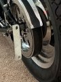 Eaccessories Ea Flat License Plate Relocation Holder Bracket For Harley-davidson Softail Springer 1984-2025 Rear Axle Tag Mount