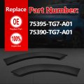 Culmkari 1 Pair Rear Door Wheel Arch Molding Garnish Trim Fits For 2019-2023 Honda Passport 2016-2022 Pilot Replace Number