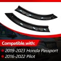 Culmkari 1 Pair Rear Door Wheel Arch Molding Garnish Trim Fits For 2019-2023 Honda Passport 2016-2022 Pilot Replace Number