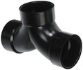 632263 Double 1 4 Bend Tee Black Durable Abs Plastic Hub Fitting Universal Fit For Rv Freshwater Hoses 