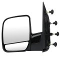 Driver Side Manual Fold Non-heated Puddle Light Mirrors Fit For 2003-2005d E-150 Club Wagon 2004-2008 E-350 Super Duty 2002 For 