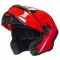 Ilm Motorcycle Helmets Modular Full Face Moped Helmet Flip Up Dual Visor For Adult Dot Ws202 Red Large 
