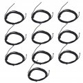 10pcs Ntc Thermistor Quick Response Digital Temperature Measurement Sensor Probe Drop Shaped Tip Resin Connector For Home 