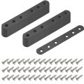 20 Pcs Flat Straight Brackets 135mm X 5mm Iron Brace Plate With Screws Mending Plates Repair Fixing Joining Bracket Connector 