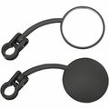 Easy Clamp On Enduro Mirror Set For Motorcycles Universal Fit Adjustable Side Mirrors Black 6 75 X 13 5 1 In Part Number 