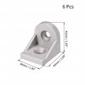 Uxcell Angle Arbitrary Bracket Set Corner L Connector For 4040 Series Aluminum Extrusion Profile 6 Pcs