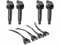 Ignition Coil And Connector Kit 4 Piece For 2005-2010 Scion Tc 2 4l 4-cylinder 