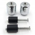 Xkh- Compatible With Yzf-r6 06-12 Fjr 1300 03-10 Yzf-r1 1998-2012 Chrome Bar Ends Rubber B078h74z59