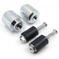 Xkh- Compatible With Yzf-r6 06-12 Fjr 1300 03-10 Yzf-r1 1998-2012 Chrome Bar Ends Rubber B078h74z59