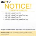 Ocpty 1 X Flip Key Entry Remote Control Fob Transmitter Replacement For 2005-2009 Land Rover Lr3 Range Sport 3 Buttons 433mhz
