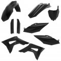 Full Plastic Kit Black For Honda Crf450r 2017 2018 Includes Side Panels Front Fender Number Plate Lower Fork Cover Set And 
