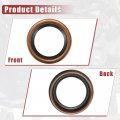 Uxcell Engine Crankshaft Oil Seal Fit For Toyota Pickup 1973-1995 4runner 1984-2002 Durable Metal Silver Tone Crank Gasket