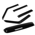 Auto Dynasty Compatible With Jeep Cherokee Xj Bj 4pcs Window Deflector Rain Guard 38 Inches Sun Roof Visor Dark Smoke