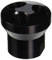 Manifold For Pneumatic Tools 3 Way 1 4 In 3way-rnd Aluminum Brass Finish 