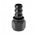 X Autohaux 2pcs 6061 Aluminum An12 Straight Push Lock Hose Fitting End For Car Fuel Line