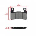 Caltric Front Brake Pads Compatible With Kawasaki Zx636 Zx-636 Ninja Zx6r Zx-6r Abs 2013-2016
