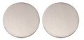 C R Laurence Rppbbs Crl Brushed Stainless 2 Blank Round Glass Presence Indicator Set 