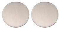 C R Laurence Rppbbs Crl Brushed Stainless 2 Blank Round Glass Presence Indicator Set
