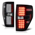 Black Bezel Premium Led Tail Light Housing Lamp Assembly For 2009-2014 Ford F150 Pickup Truck Driver And Passenger Side 