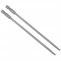 Uxcell 2 Pcs T15 Magnetic Torx Screwdriver Bits 1 4 Inch Hex Shank 5 9-inch Length S2 Security Tamper Proof Screw Driver Kit