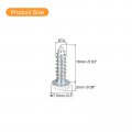 Uxcell St4x16mm White Screws Self Tapping 25pcs Pan Head Phillips Wood For Woodworking