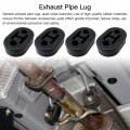 4x Black Rubber Exhaust Tail Pipe Mount Holder Bracket Hanger Insulator For 2017 Hyundai Sonata Gl Sedan 4-door