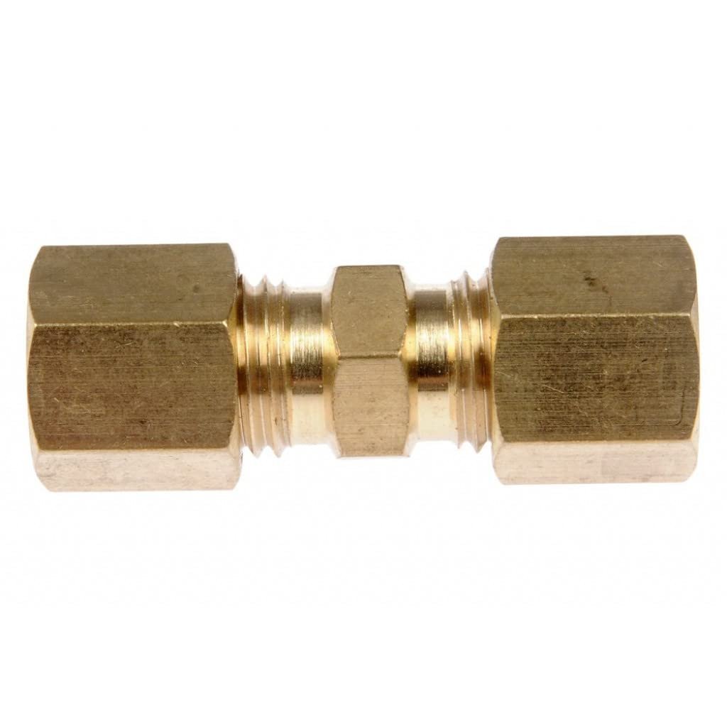 Compression Fitting Brass Finish 0 2 In Sleeve Inside Diameter Threaded End Straight Alx-pau-rb-785-302-cl360a50