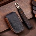 4 5 6 Button Leather Car Smart Key Fob Cover Case Fit For Dodge Gmc Ram 1500 2019-2021 6-button Black 