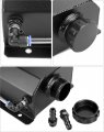 Coolant Radiator Tank 2l Aluminum Overflow Reservoir Expansion Prevent Leakage Recovery Black