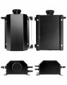 Coolant Radiator Tank 2l Aluminum Overflow Reservoir Expansion Prevent Leakage Recovery Black