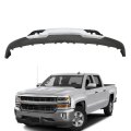 Primered Front Lower Bumper Valance With Chrome Skid Plate And Tow Hook Holes Replacement For Silverado 1500 2016 2017 2018 