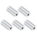 5pcs Aluminum Spacers 3 4 Od X 5 16 Id 1-1 2 L Screw Standoff Brushed Finish Unthreaded Metal Round Spacer Bushing For M8 Bolts 