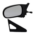Door Mirror Pair For Honda Civic 1996 1997 1998 1999 2000 Coupe Hatchback Driver And Passenger Side Black Textured Manual 