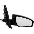 Passenger Side Door Mirror For Nissan Sentra 2007 2012 Manual Remote Non Heated Black Smooth Folding 2 5l Engine 96301et00e 
