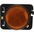 Front Driver Side Marker Light Assembly Amber Lens For Jeep Wrangler 2007 2017 Replacement Ch2550127 And 55078145aa 
