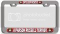 Eat Sleep Rescue A Parson Russell Terrier Dogs Pets Ch 3d Metal License Plate Frame Auto Suv Truck Tag Holder K11