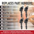 Ignition Coil Pack Set Of 4 Compatible With Hyundai Kia Genesis 2 0l 4l V8 5 Santa Fe Sonata Tucson Veloster Optima Sorento